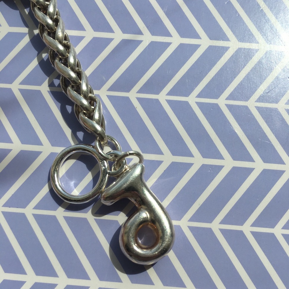 J silver bracelet